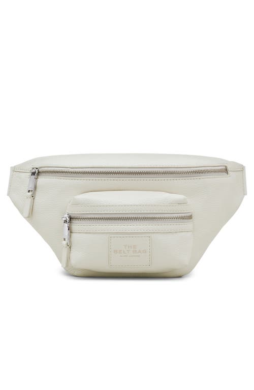 The Leather Belt Bag in Cotton/Silver
