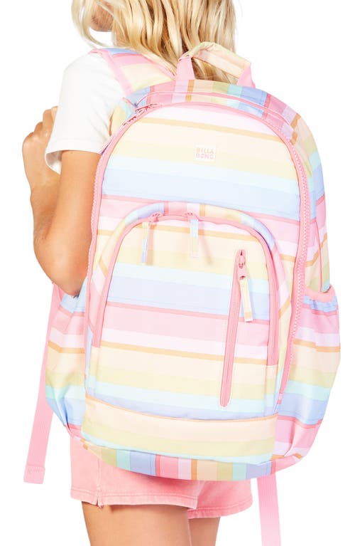 Billabong Roadie Jr Recycled Polyester Backpack in Hot Coral
