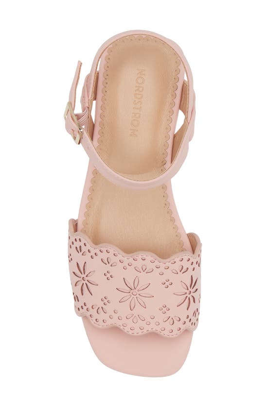 Shop Nordstrom Kids' Leah Ankle Strap Sandal In Pink Blush