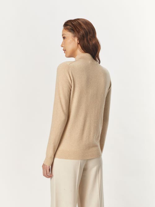 Shop Gobi Cashmere Full-zip Cashmere Cardigan In Beige