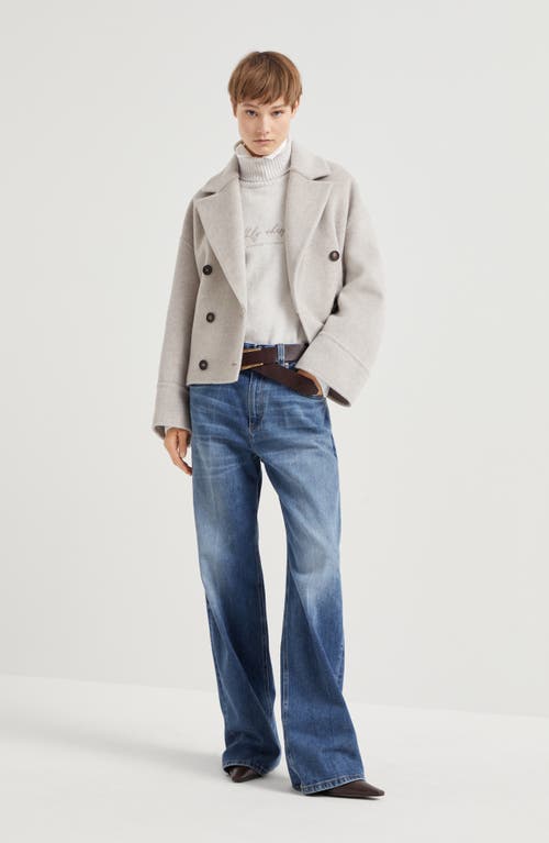 Shop Brunello Cucinelli Five-pocket Loose Trousers In Dark Denim