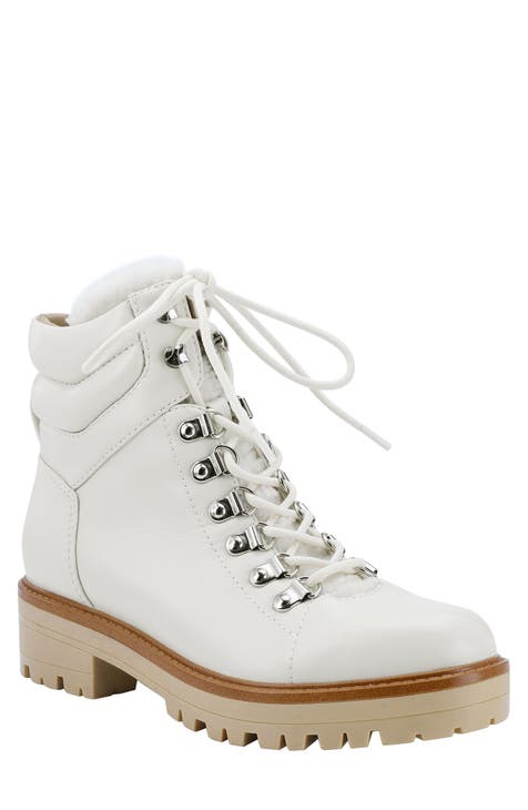 Ivory Combat Lace-Up Boots For Women Nordstrom Rack