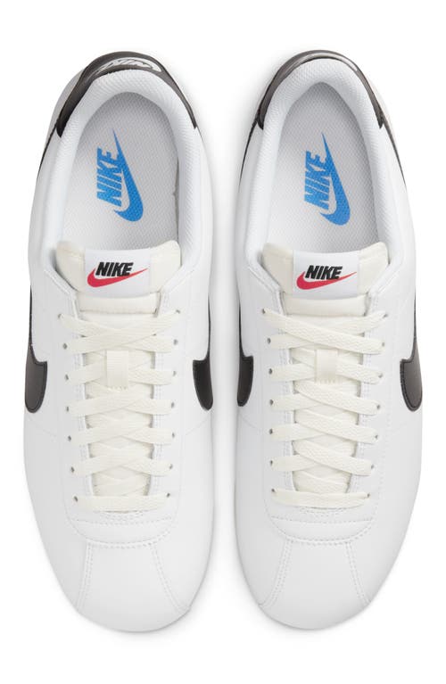 Shop Nike Cortez Sneaker In White/black/blue