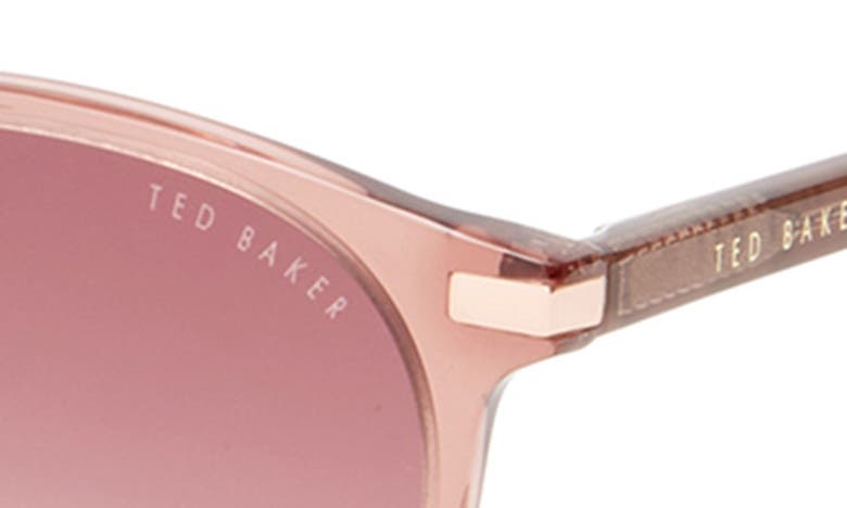 Ted Baker 52mm Round Sunglasses In Blush