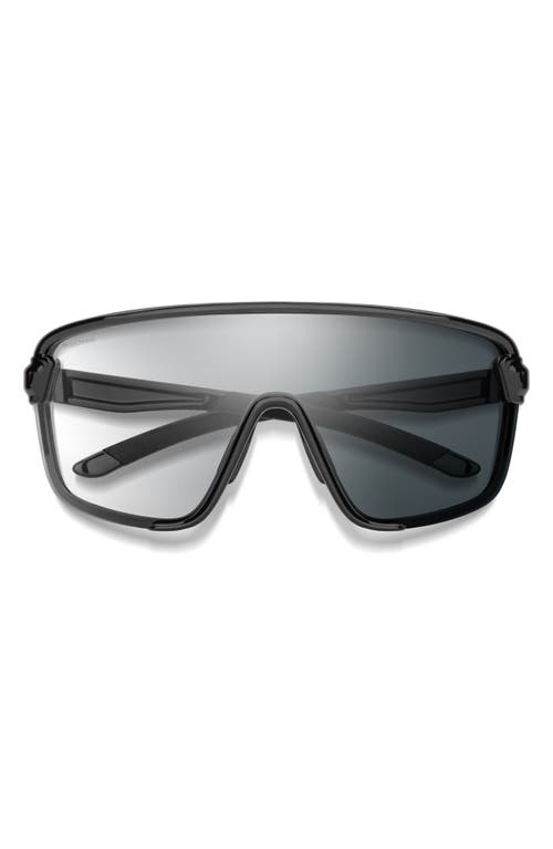 Bobcat Photochromic 135mm ChromaPop Shield Sunglasses in Black /Photochromic Clear