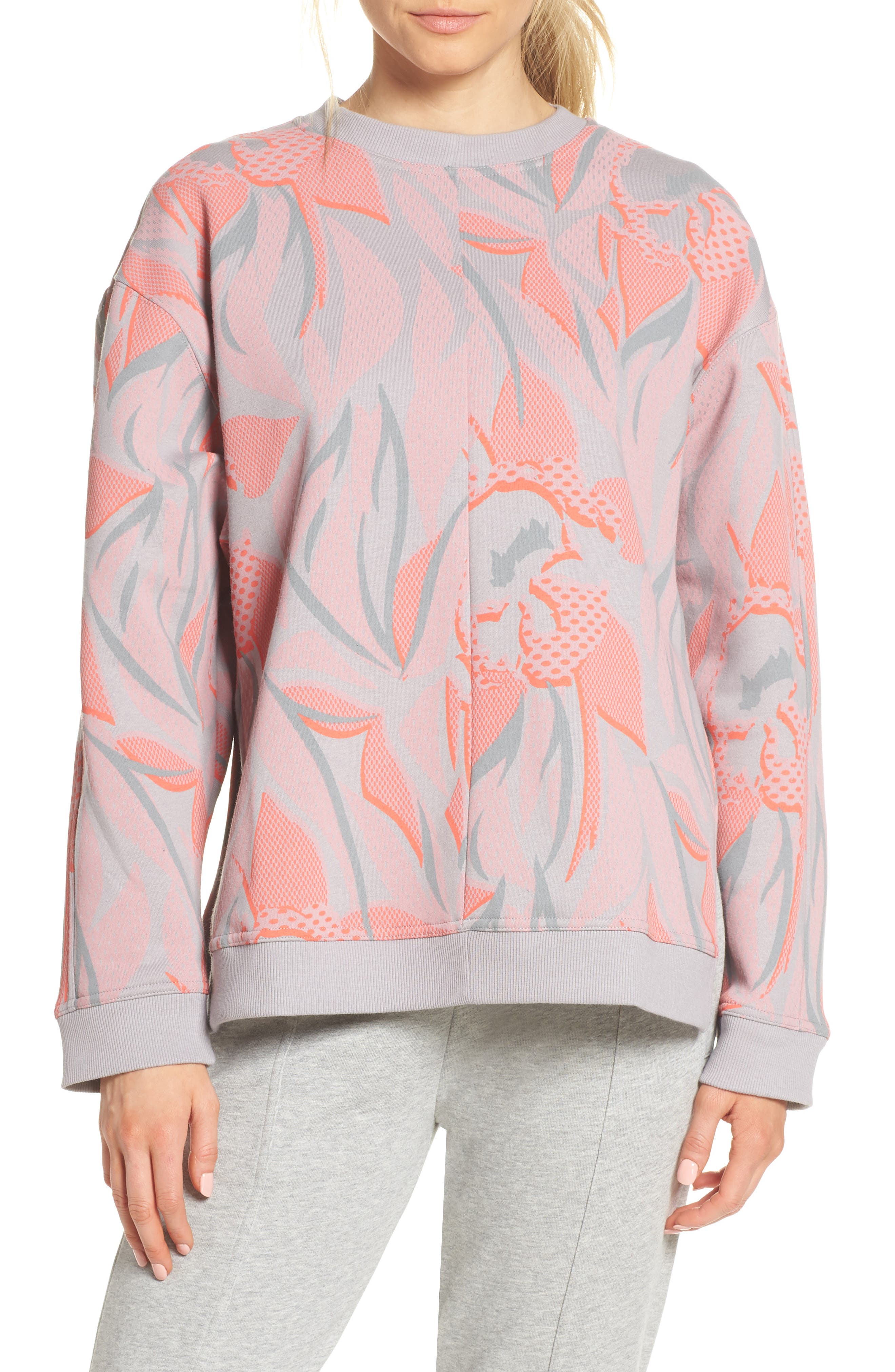 adidas by Stella McCartney Floral Print Sweatshirt Nordstrom