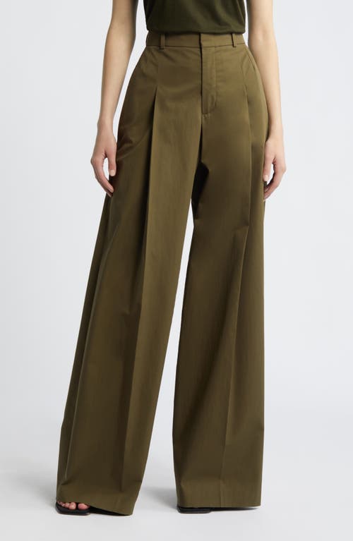 Shop Frame Pleated Wide Leg Pants In Surplus