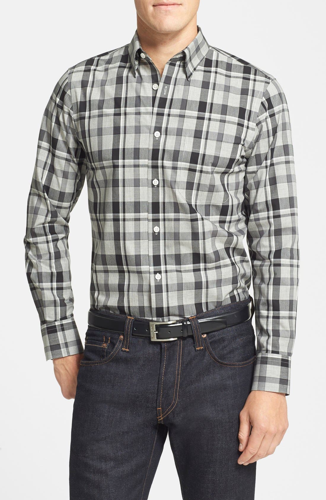 Nordstrom Smartcare™ Regular Fit Plaid Sport Shirt Nordstrom