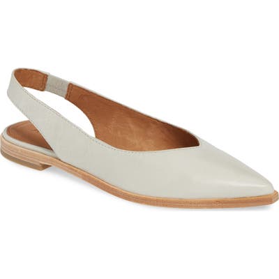Frye Kenzie Slingback Flat, White