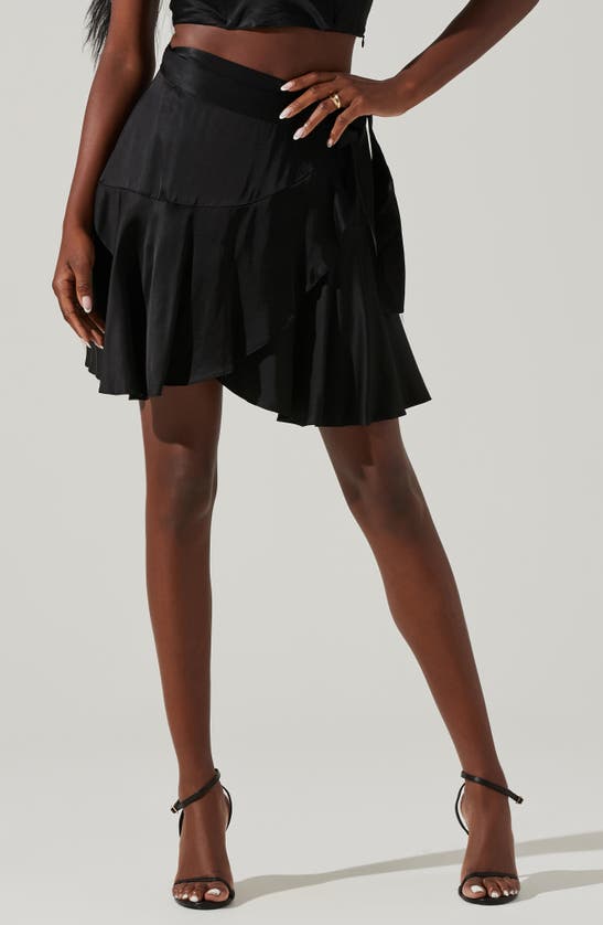 Astr Ellery Miniskirt In Black