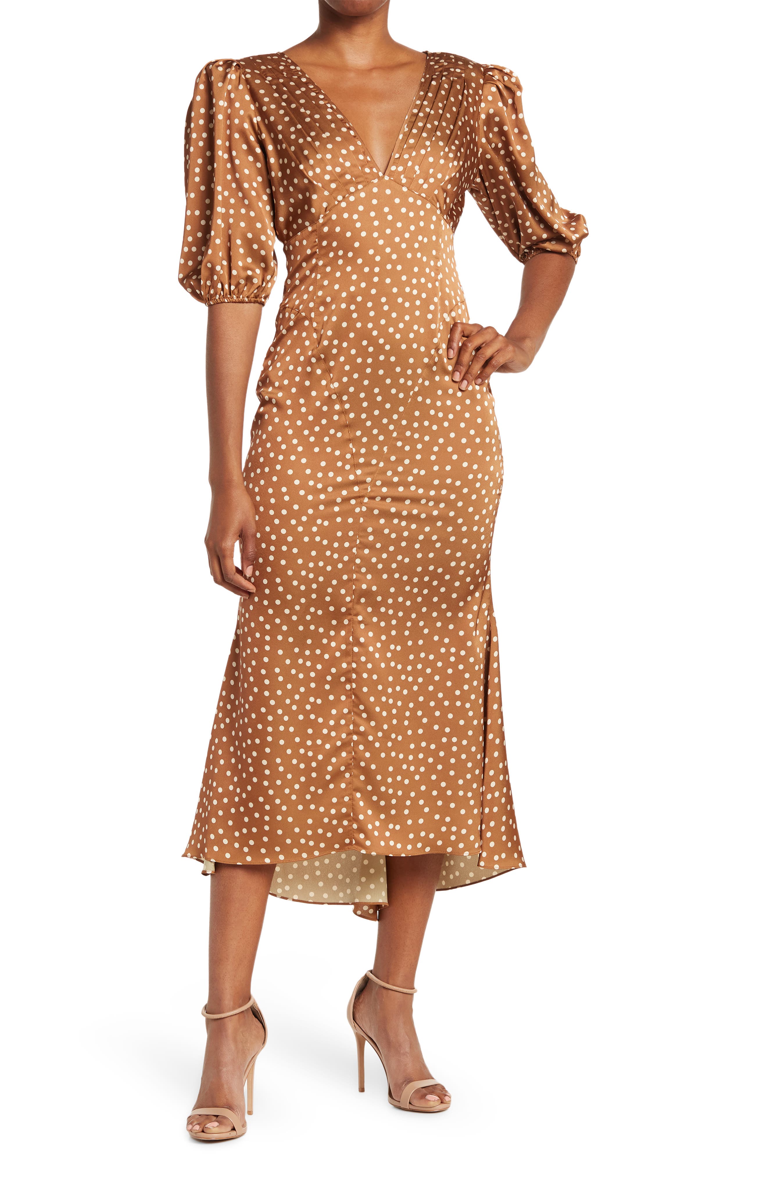 ronny kobo polka dot dress