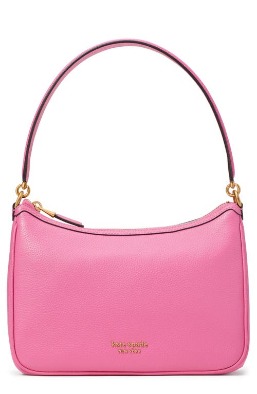 kate spade new york small sam pebble leather shoulder bag in Pink Cloud