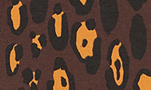 Shop Mini Rodini Kids' Animal Print Leggings In Brown