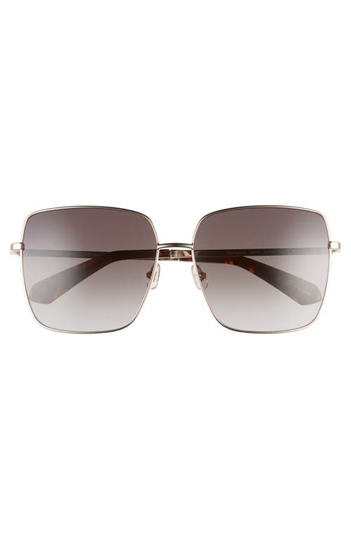 Shop Kate Spade New York Fenton 60mm Gradient Square Sunglasses In Dkhavana/brown Gradient
