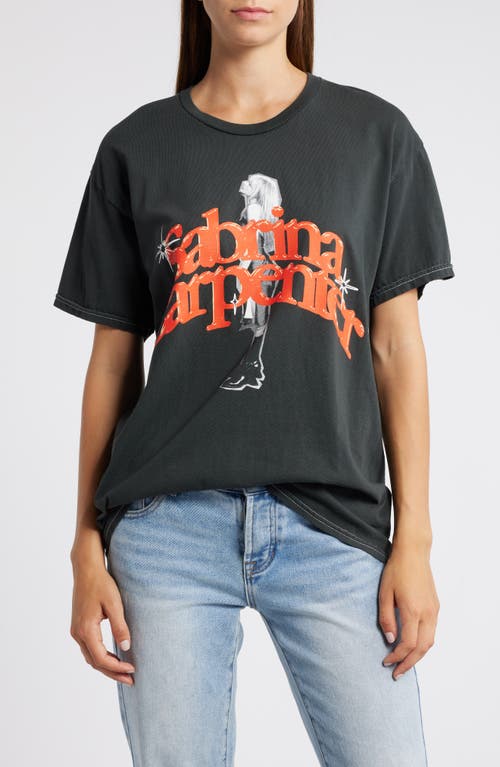 Shop Merch Traffic Sabrina Carpenter Graphic T-shirt In Charcoal