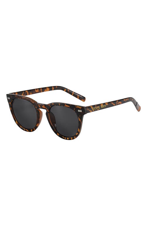 Fifth & Ninth Raleigh 55mm Round Sunglasses in Torte/Black