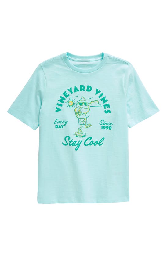 Shop Vineyard Vines Kids' Stay Cool Cotton Graphic T-shirt In Island Paradise
