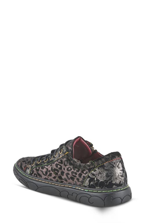 Shop L'artiste By Spring Step Spring Step Danli Cheetah Sneaker In Pewter Multi