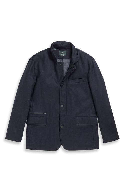 Shop Rodd & Gunn Longbush Wool Blend Jacket In Navy