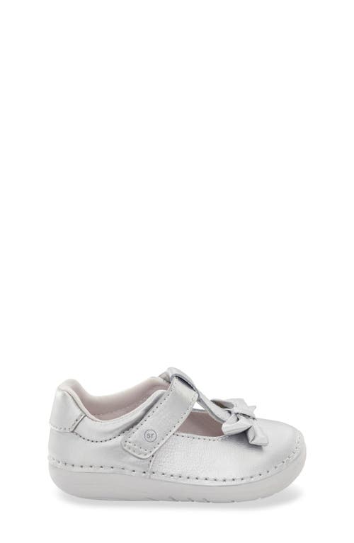 Shop Stride Rite Kids' Faye Mary Jane In Silver