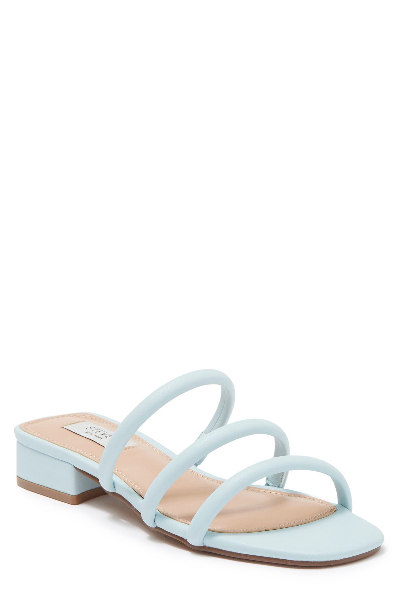 light blue designer sandals