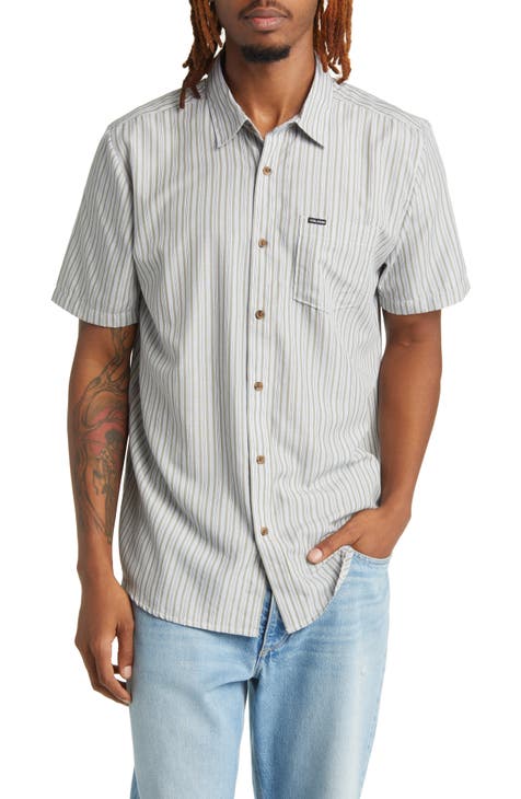 Barstone Classic Fit Stripe Short Sleeve Button-Up Shirt