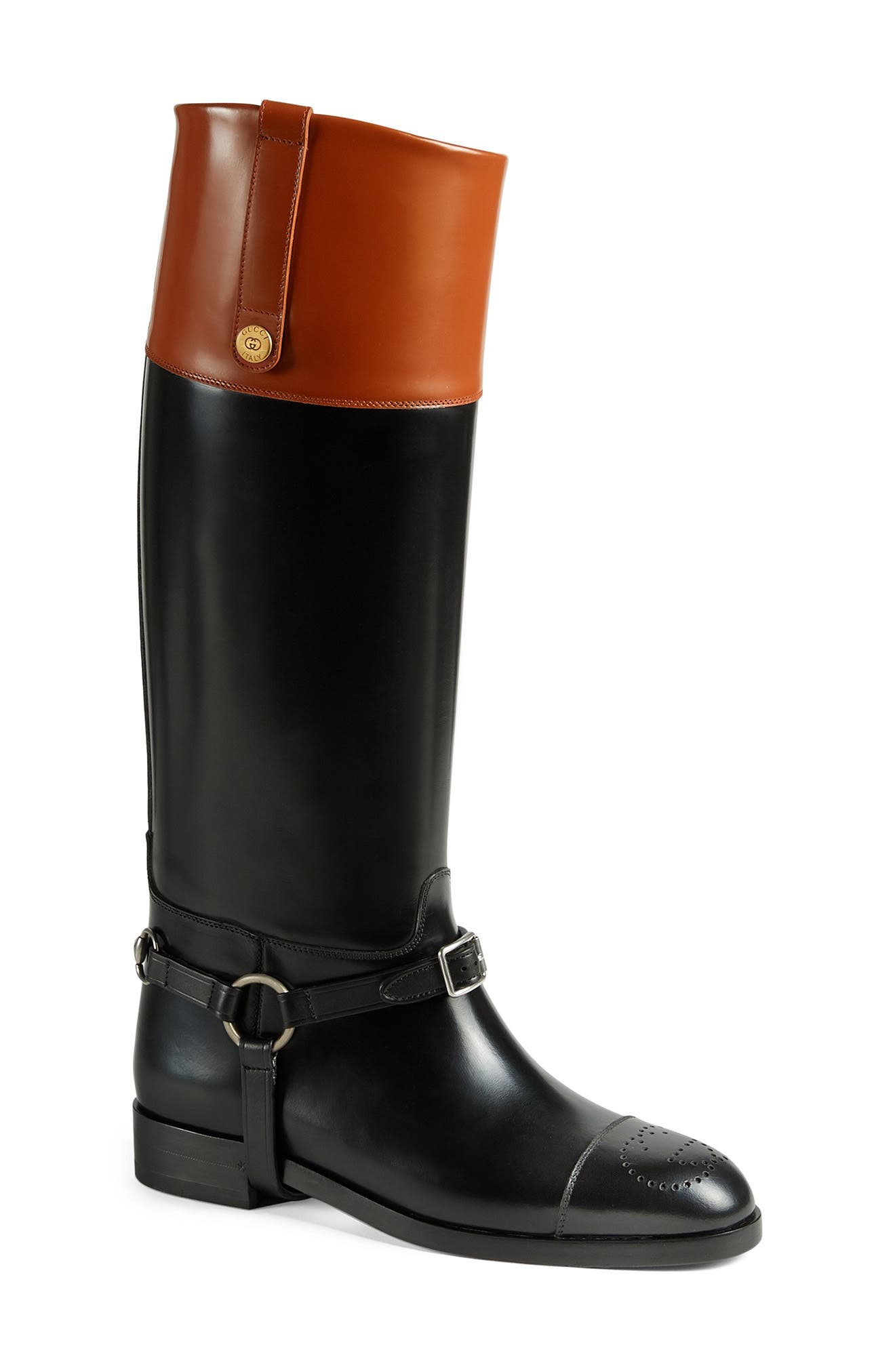 black gucci riding boots