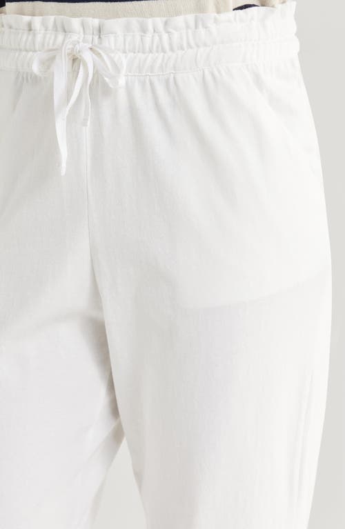 Shop Wyeth Tie Waist Joggers In White