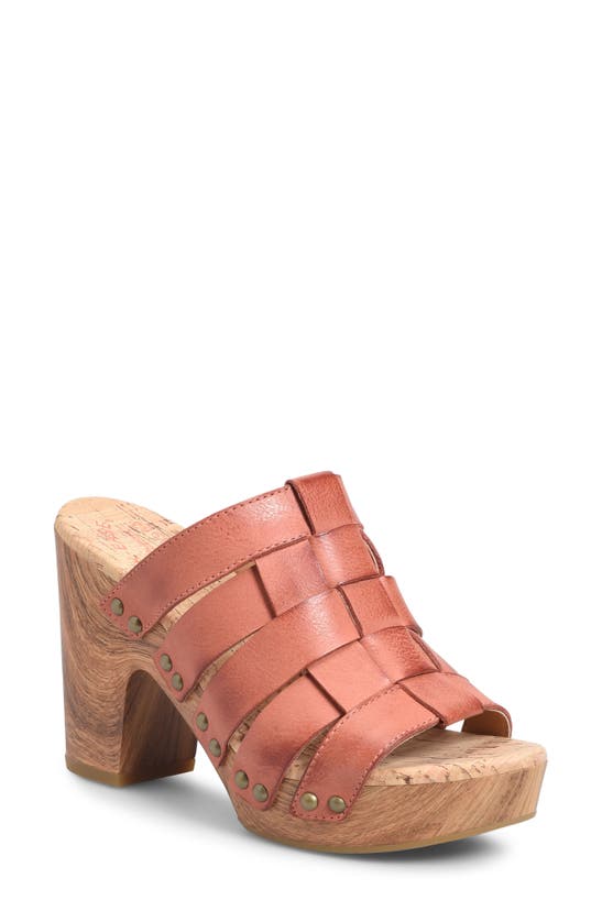 Shop Kork-ease Devan Platform Sandal In Orange F/ G