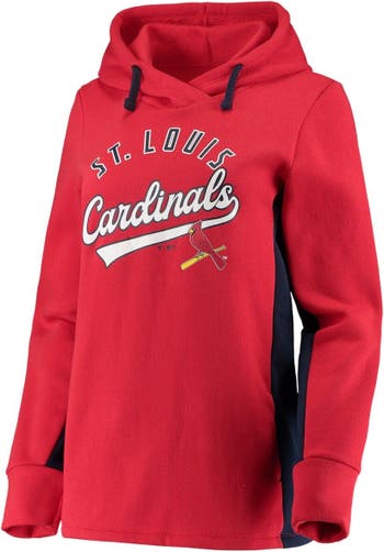 FANATICS Women's Fanatics Branded Red/Navy St. Louis Cardinals City Ties  Hoodie Full-Zip Sweatshirt