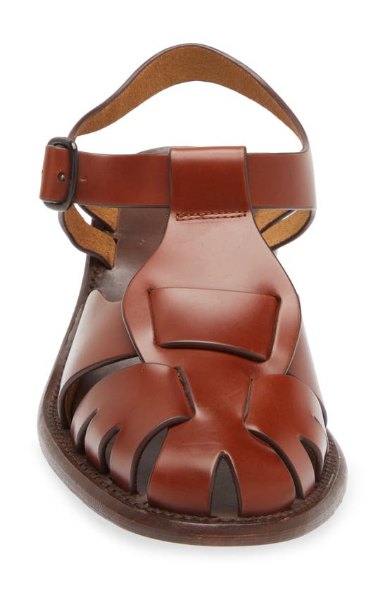 Hereu Pesca Block Heel Fisherman Sandal In Tan