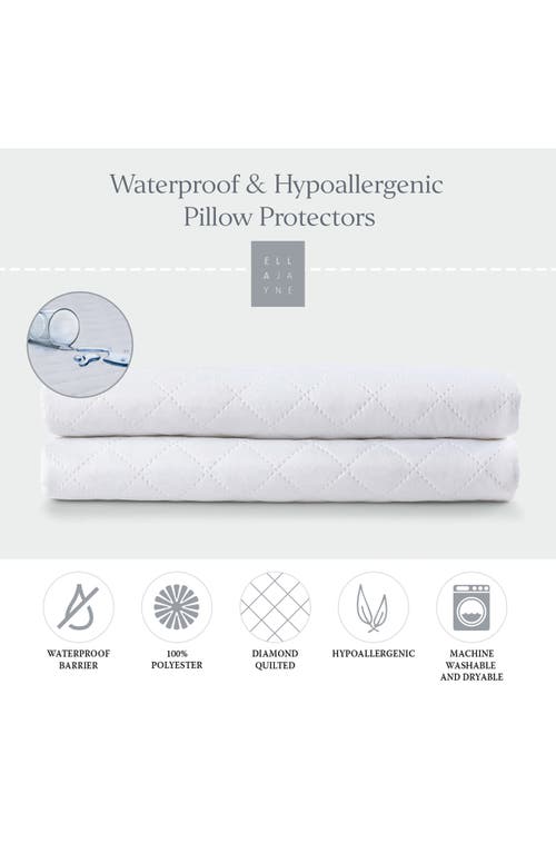 Ella Jayne Home Waterproof & Hypoallergenic Mattress & Pillow Protector In White