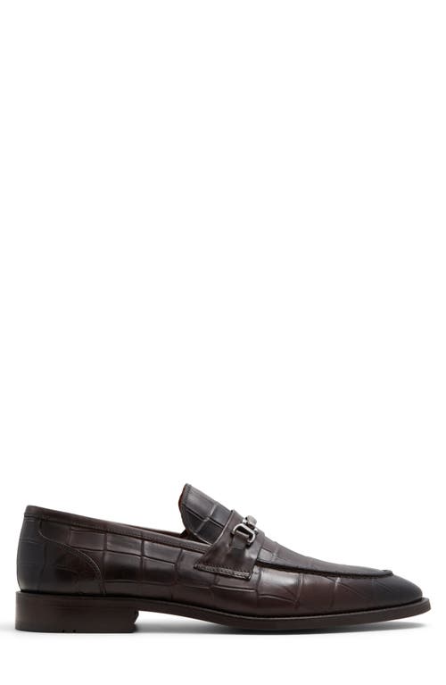 Shop Aldo Liari Bit Loafer In Dark Brown