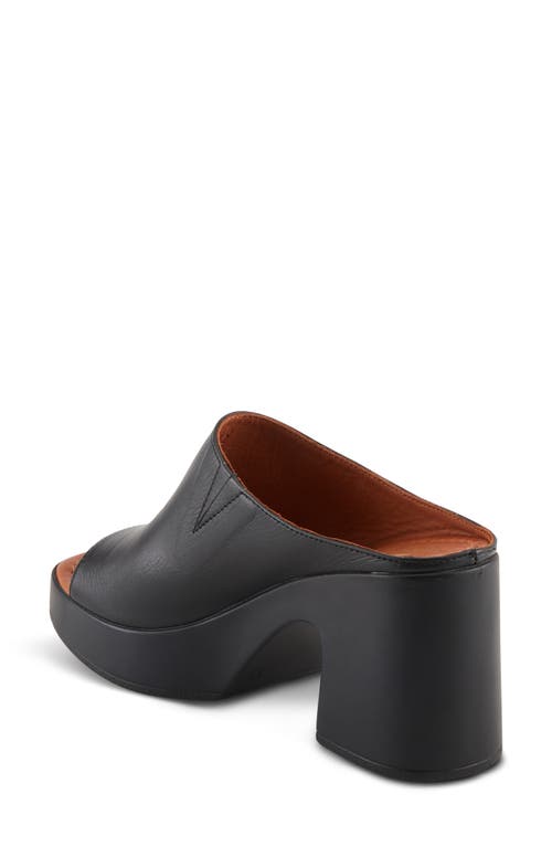 Shop Spring Step Nikayon Platform Slide Sandal In Black