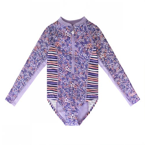 Uv Skinz Zip-up Hoodie In Lavender Fields