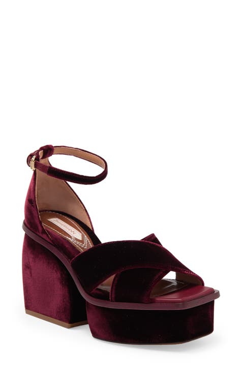 Women's Burgundy Block Heels | Nordstrom