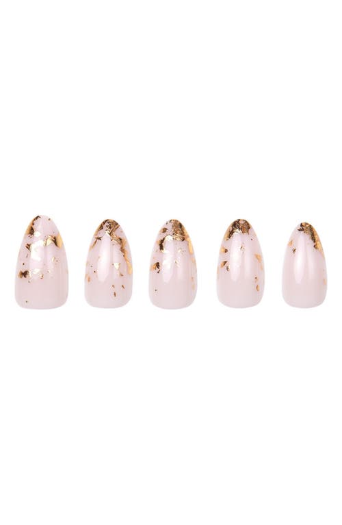 Shop Glamnetic Short Almond Press-on Nails Set In 24k