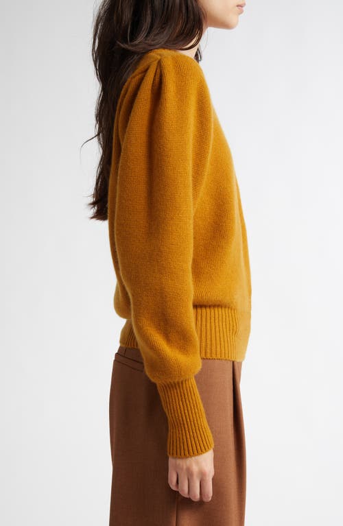 Shop Johnstons Of Elgin Cashmere Milano Stitch Sweater In Ochre