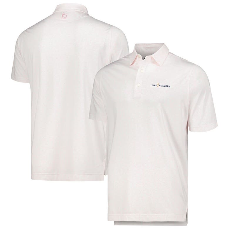 Footjoy Light Pink The Players Painted Floral Lisle Prodry Polo