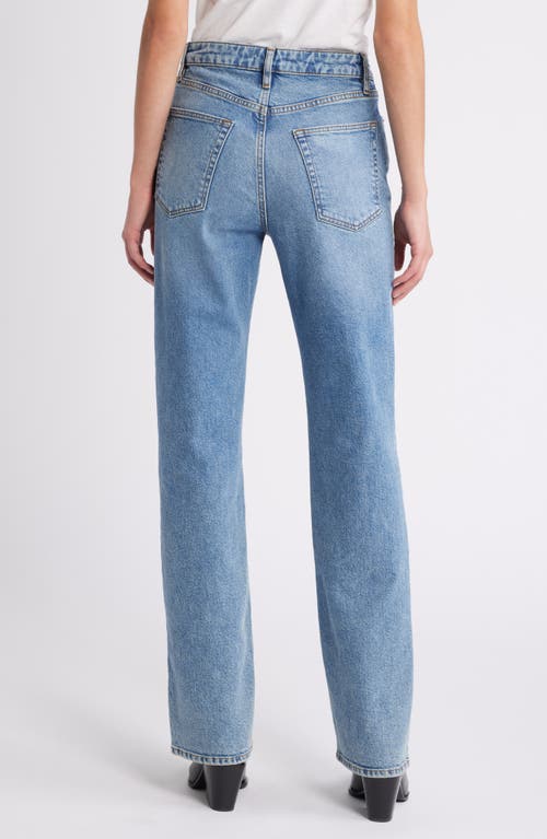 Shop Frame The Ruler High Waist Straight Leg Jeans In Indio