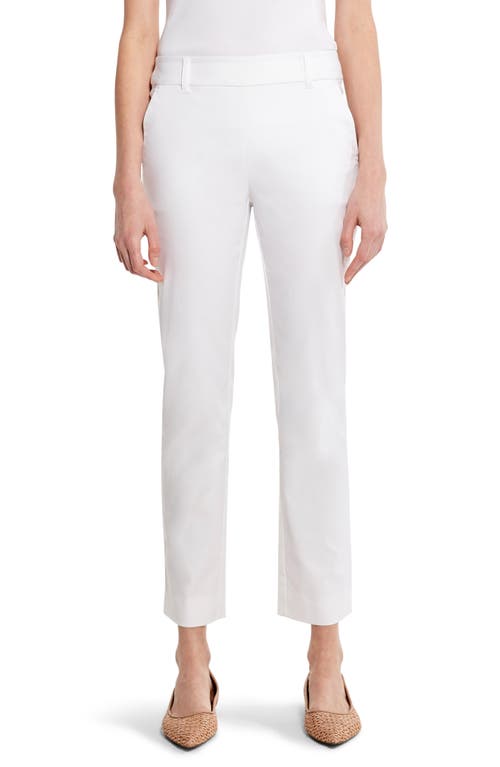 NIC+ZOE Polished Wonderstretch Slim Ankle Pants in Paper White
