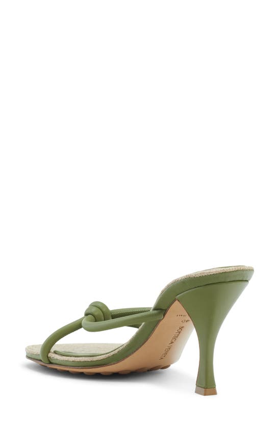 Shop Bottega Veneta Blink Slide Sandal In Tea Leaf-cane Sugar