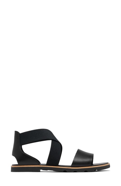 Sorel Ella Iii Sandal In Black/black