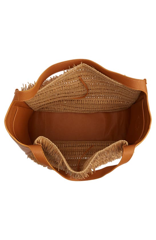 Simon Miller Banyan Straw Tote In Paper Straw Fringe