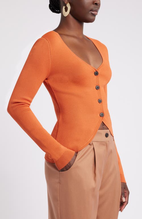 Shop Nordstrom X Harlem's Fashion Row House Of Aama Uptown Cardigan In Orange Mango