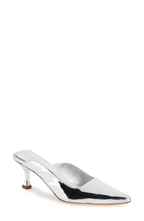 Shop Avec Les Filles Alma Asymmetric Mule In Silver