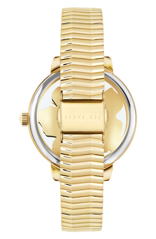 Shop Ted Baker London Lilabel 2h Bracelet Watch, 36mm In Gold/black/gold