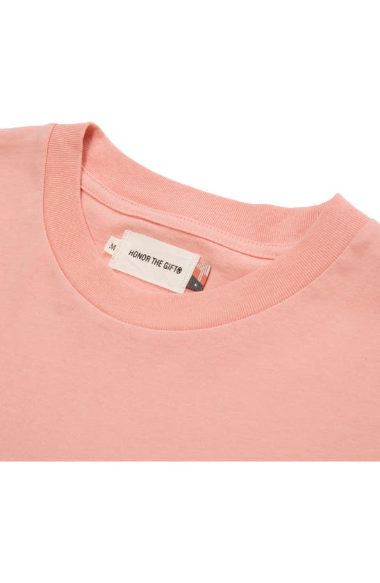 Shop Honor The Gift Quilt Short Sleeve Graphic T-shirt In Peach