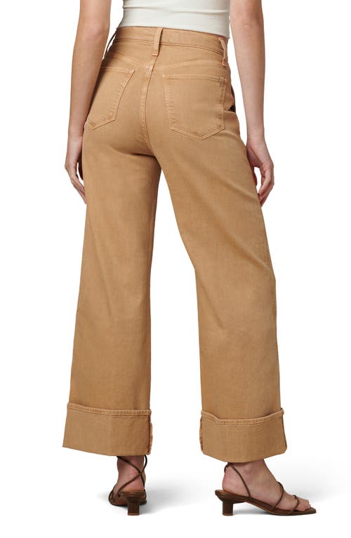 Shop Joe's The Trixie Cuff High Waist Wide Leg Trouser Jeans In Doe