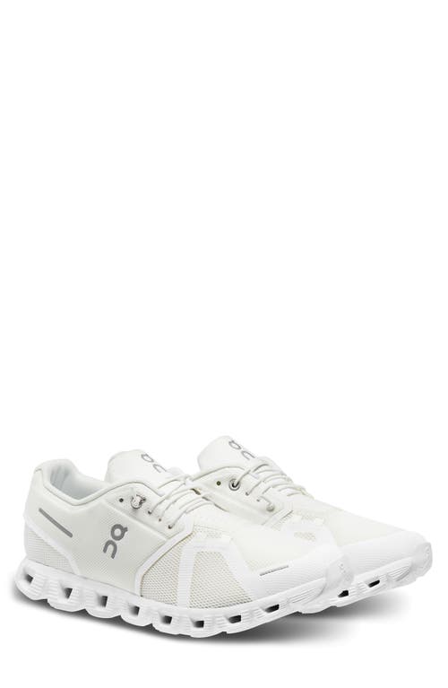 Shop On Cloud 5 Running Shoe In Undyed White/white